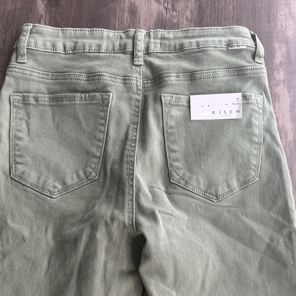 Risen Green Flare Jeans - Picture 6 of 7